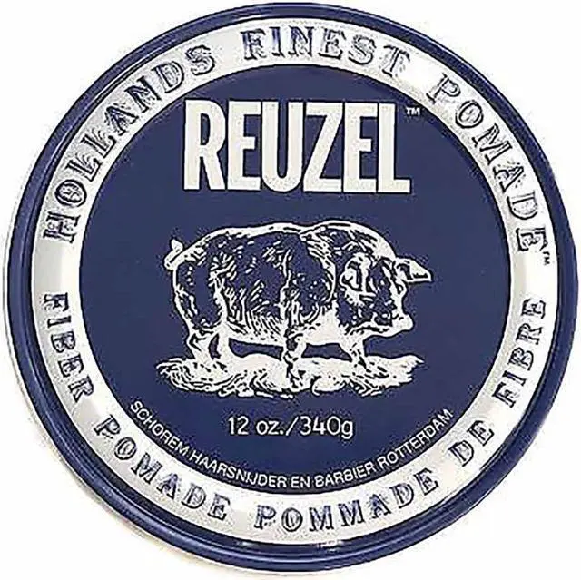 Main image of ZZRST Reuzel Holands Finest Ointment Fiber Pomade Blue Tin 12 Ounce