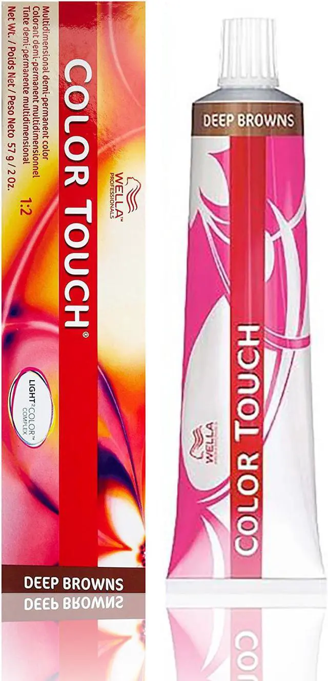 Main image of Wella Color Touch 6/75 Deep Browns Dark Blond/Mahogany Brown 2 Ounce 60 Milliliters