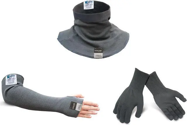 Main image of Kevlar® Cut Resistance Neck Protector, 18” Sleeve & Cut4 Glove (EN388 Certified)