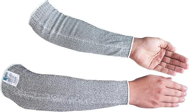 Alt view image 2 of 2 - Spectra® Cut Resistant Arm Sleeves Ribbed Ends 14 Inch  (EN 388 Cut Level-4)