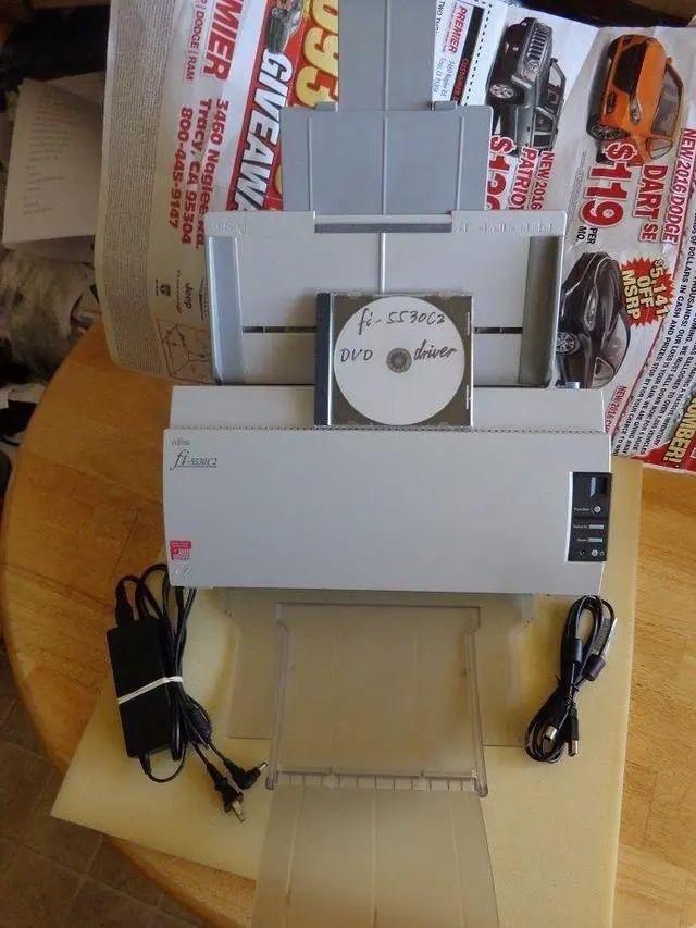 Alt view image 6 of 7 - Fujitsu fi-5530C2 Sheetfed Scanner - 600 dpi Optical