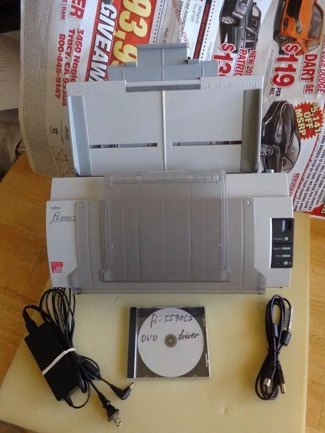 Alt view image 4 of 7 - Fujitsu fi-5530C2 Sheetfed Scanner - 600 dpi Optical