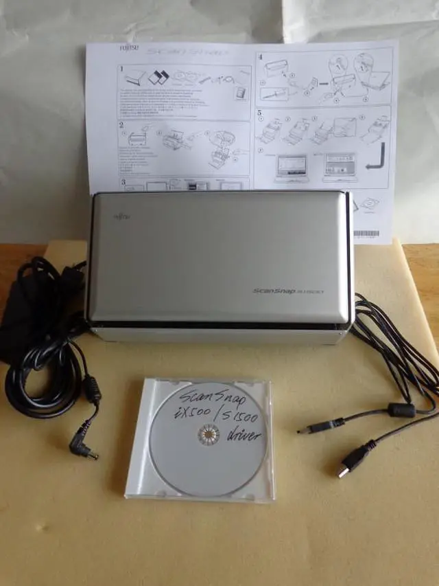 Alt view image 2 of 5 - Fujitsu PA03586-B205 ScanSnap S1500 Instant PDF Sheet-Fed CCD 600 dpi Document Scanner