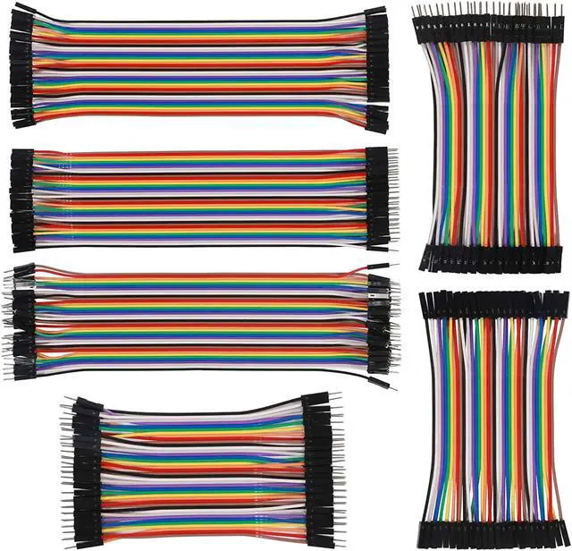 Main image of Breadboard Jumper Wire Set (240pc) 80 x M-F, 80x Male-Male, 80x Female-Female