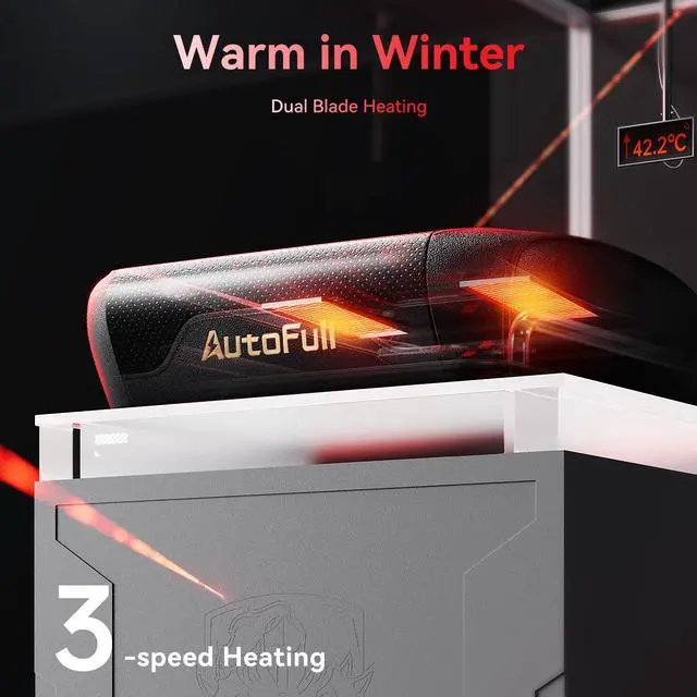Alt view image 4 of 7 - AutoFull M6 Gaming Chair with Ventilated Heated Cushion and Ergonomics AUTO Dynamic Tracking Lumbar Support Office Chair 6D Adjustable Armrests PC Chair for Adults with Footrest,Black