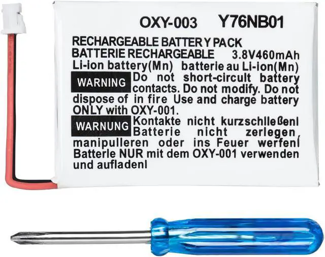 Alt view image 2 of 3 - OSTENT 460mAh 3.8V Rechargeable Lithium-ion Battery Kit Pack for Nintendo GBM Game Boy Micro