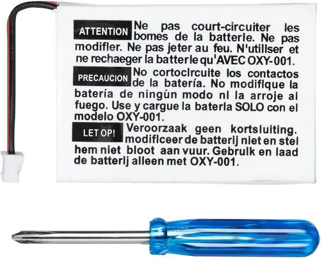 Alt view image 3 of 3 - OSTENT 460mAh 3.8V Rechargeable Lithium-ion Battery Kit Pack for Nintendo GBM Game Boy Micro