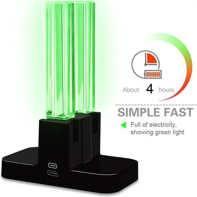 Alt view image 2 of 3 - 4 in 1 LED Charging Stand Dock Power Station for Nintendo Switch Joy-Con Controller