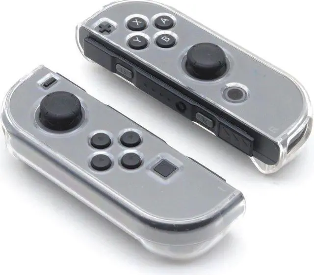 Main image of OSTENT Crystal Clear Hard Cover Case Guards for Nintendo Switch Joy-Con Controller