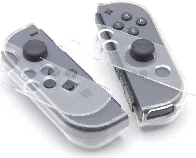 Alt view image 2 of 3 - OSTENT Crystal Clear Hard Cover Case Guards for Nintendo Switch Joy-Con Controller