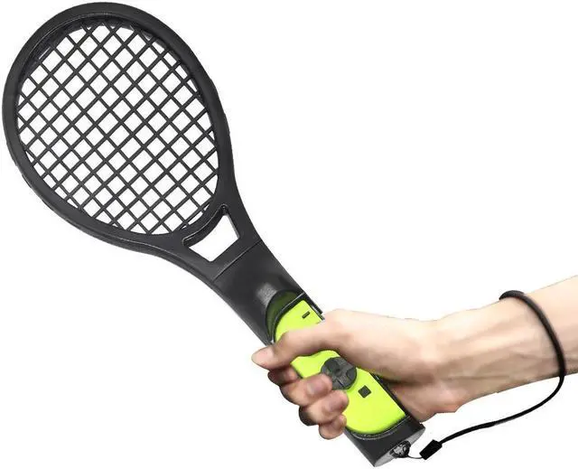 Alt view image 5 of 7 - OSTENT 2 Pack Tennis Racket Handle Controller Holder for Nintendo Switch Joy-Con