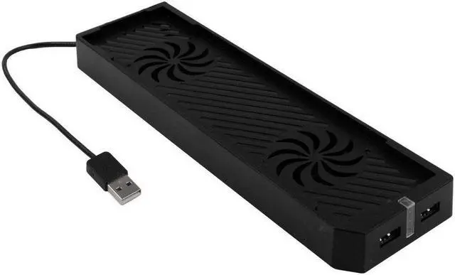 Alt view image 3 of 7 - OSTENT Dual Cooling Fan Cooler Stand Twin USB Hub for Xbox One X Console