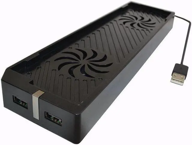 Alt view image 2 of 7 - OSTENT Dual Cooling Fan Cooler Stand Twin USB Hub for Xbox One X Console