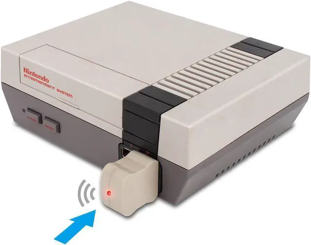 Alt view image 5 of 5 - OSTENT Wireless Controller + Receiver Gamepad for Nintendo NES Mini Classic Edition Famicom Mini Console