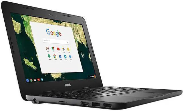 Alt view image 12 of 14 - Dell Chromebook 11 3000 3100 11.6" Rugged Chromebook - HD - 1366 x 768 - Intel Celeron N4020 Dual-core (2 Core) - 4 GB RAM - 16 GB Flash Memory - Intel Chip - Chrome OS - Intel HD Graphics - Engl