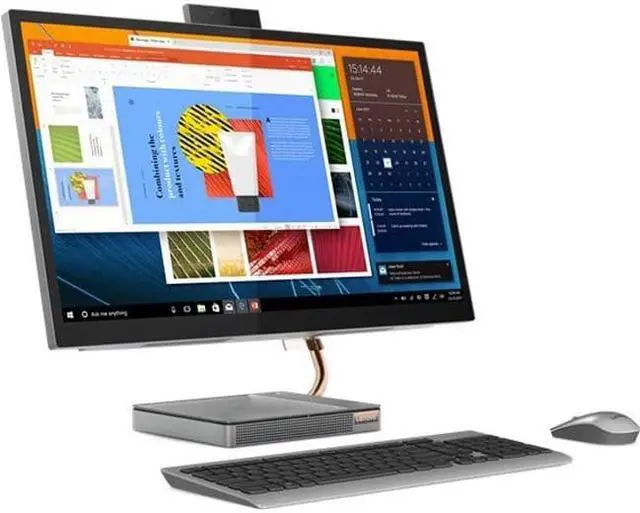 Alt view image 15 of 20 - Lenovo IdeaCentre 5 27" QHD Touchscreen All-in-One Computer Intel Core i7-10700T 16GB RAM 256GB SSD + 1TB HDD Mineral Gray
