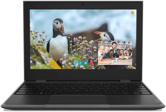 Alt view image 6 of 8 - Lenovo 100e Windows 2nd Gen 81M80003US 11.6" LCD Netbook - Intel Celeron N4000 Dual-core (2 Core) 1.10 GHz - 4 GB LPDDR4 - 64 GB Flash Memory - Windows 10 Pro 64-bit (English) - 1366 x 768 - Twis