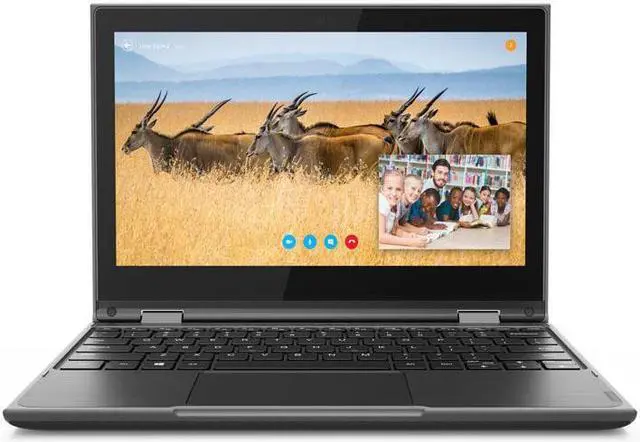 Alt view image 7 of 15 - Lenovo 300e Windows 2nd Gen 81M90001US 11.6" Touchscreen LCD 2 in 1 Notebook - Intel Celeron N4100 Quad-core (4 Core) 1.10 GHz - 4 GB LPDDR4 - 64 GB Flash Memory - Windows 10 Pro 64-bit (English) - 1366 x 768 - In-plane Switching (IPS) T...