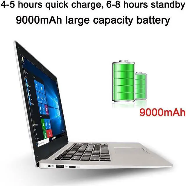 Alt view image 5 of 7 - Ultra-thin  Laptop 14.1'' Screen 1920*1080 Display pixel 6G+64G Windows10