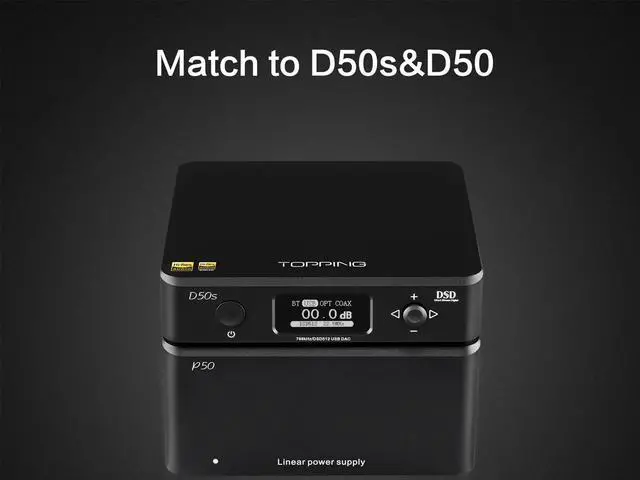 Alt view image 3 of 7 - TOPPING P50 Low Noise Linear Power Supply for Topping D50 D50s DX3 Pro D30