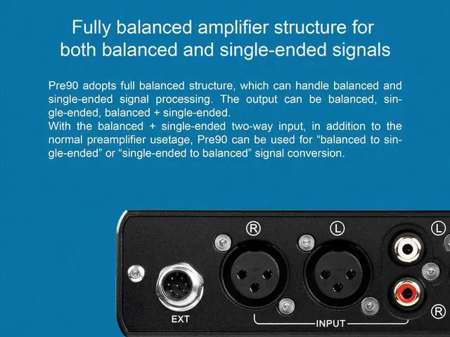 Alt view image 6 of 7 - TOPPING Pre90 Preamplifier & Ext90 Input Extender Hi-Res Audio NFCA Modules 2*RCA 4*XLR Combination