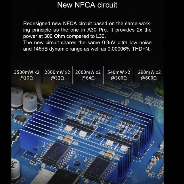 Alt view image 3 of 5 - Topping L50 NFCA Headphone Amplifier 3500mWx3500mW HiFi SE/BAL Input Desktop Home Audio Amp 6.35mm 4 Pin XLR Iems Output Gain Switch 2 Channel Preamplifier