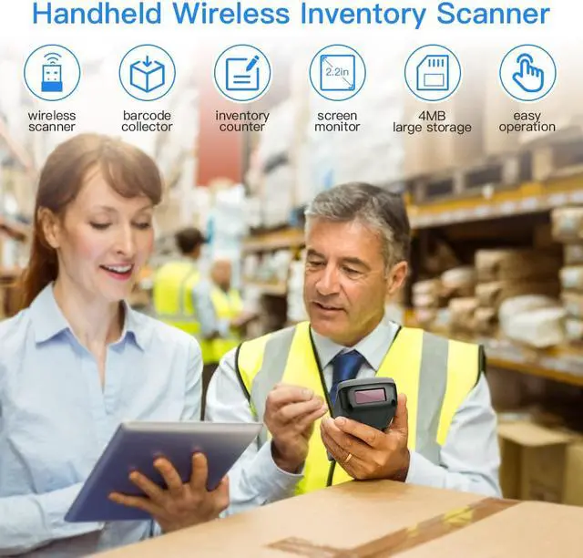 Alt view image 6 of 7 - ZumTek PDT3309 Portable Wireless Barcode Scanner PDT Inventory Device 1D Barcode Scanner Reader Collector Data Terminal