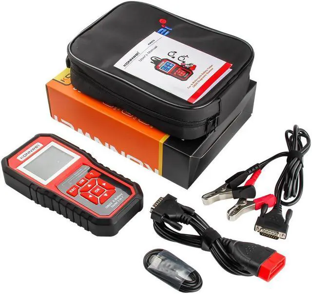 Alt view image 7 of 7 - [Authorized Distributor] KONNWEI KW870 OBDII Auto Diagnostic Code Scanner 12V Car Battery Tester Cranking Charging Test 2 in 1 Auto Diagnostic Scan Tools KW870