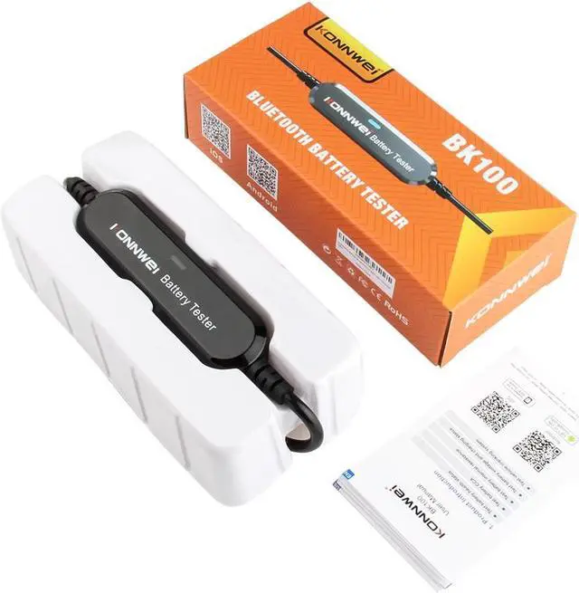 Alt view image 7 of 7 - [Authorized Distributor] KONNWEI BK100 Bluetooth 5.0 Car Motorcycle Battery Tester 6V 12V Battery Analyzer 100 to 2000 CCA Charging Cranking Test Tools BK100