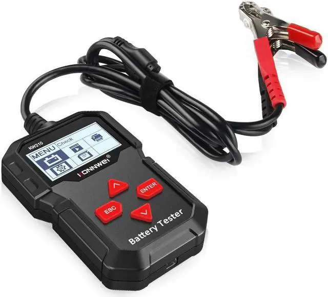 Alt view image 3 of 7 - [Authorized Distributor] KONNWEI KW210 Automatic Smart 12V Car Battery Tester Auto Battery Analyzer 100 to 2000CCA Cranking Car Battery Tester KW210