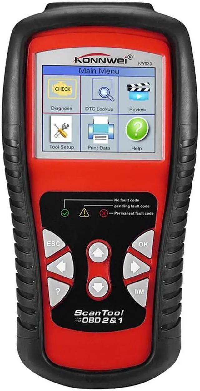 Alt view image 5 of 7 - [Authorized Distributor] KONNWEI KW830 OBD 2 EOBD CAN Scanner Tool Auto Code Reader Odb2 Diagnostic Tool Car Scanner Tools Diagnostic Scanner Car Tools KW830