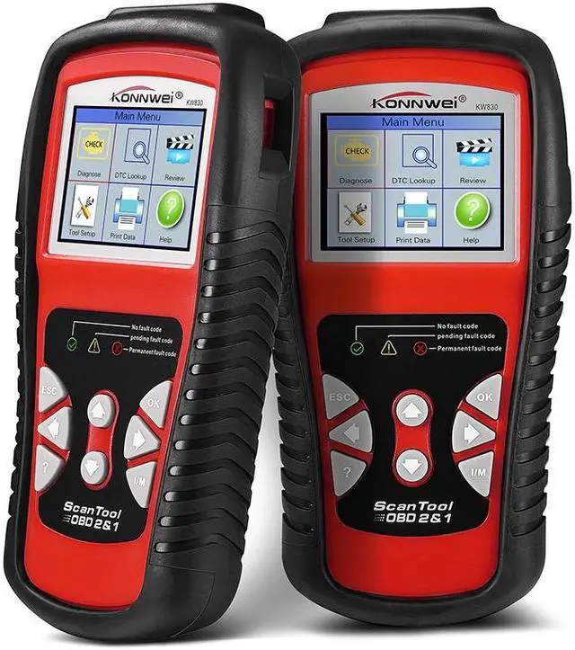 Alt view image 6 of 7 - [Authorized Distributor] KONNWEI KW830 OBD 2 EOBD CAN Scanner Tool Auto Code Reader Odb2 Diagnostic Tool Car Scanner Tools Diagnostic Scanner Car Tools KW830