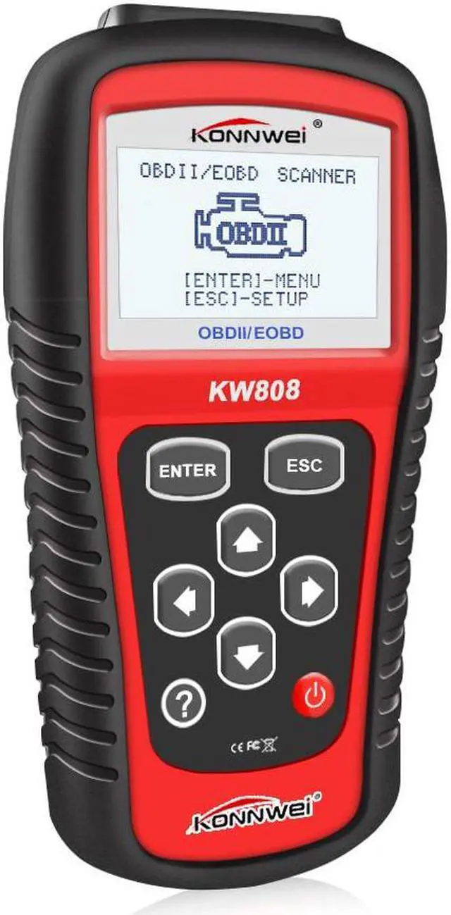 Alt view image 5 of 7 - [Authorized Distributor] KONNWEI KW808 OBDII / EOBD Auto Code Reader Work for US, Asian & European Cars KONNWEI KW808 Code Scanner KW808