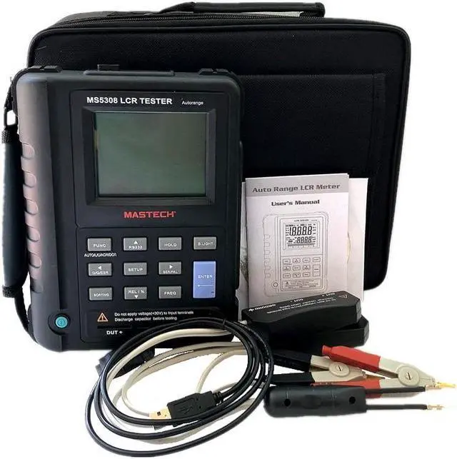 Alt view image 7 of 7 - Mastech MS5308 LCR Meter Portable Handheld Auto Range LCR Meter High-Performance 100Khz Mastech MS5308