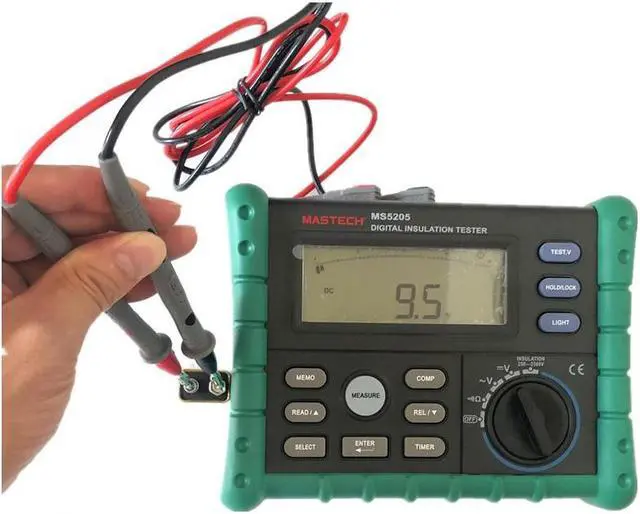 Alt view image 6 of 7 - MASTECH MS5205 Insulation resistance tester digital megohmmeter 2500V electrician megger MASTECH MS5205