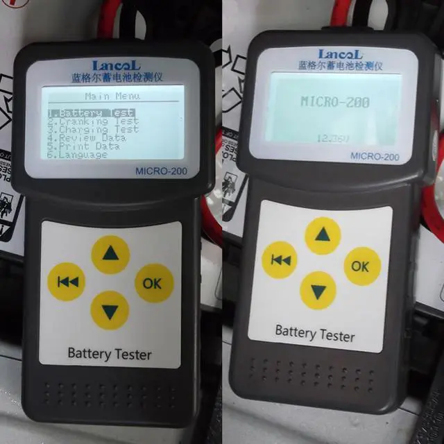 Alt view image 5 of 7 - LANCOL Micro-200 Car Battery Tester Diagnostic Tool Lansl Micro 200 12V Car Battery Tester