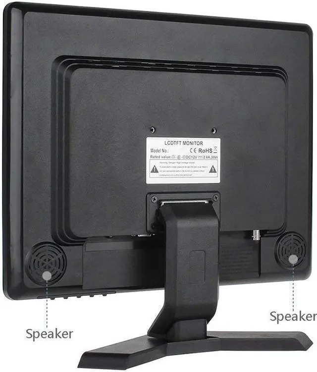 Alt view image 5 of 6 - 15 inch Monitor HD TFT 1024x768 , 300cd/m2 with Video Audio AV USB VGA HDMI 15" LCD Display for CCTV Camera PC DVD Laptop