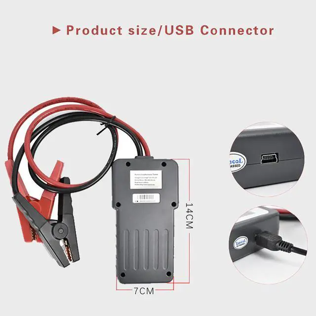 Alt view image 2 of 7 - LANCOL Micro-200 Car Battery Tester Diagnostic Tool Lansl Micro 200 12V Car Battery Tester