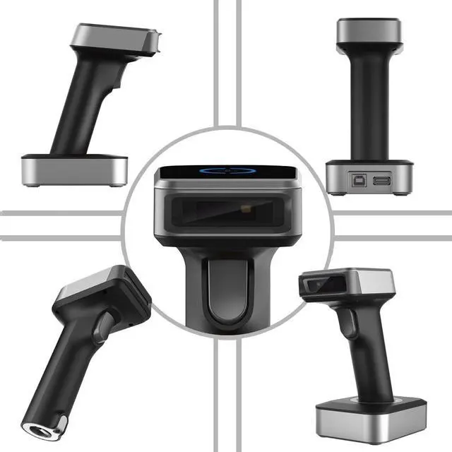Alt view image 2 of 7 - Symcode MJ1900 Bluetooth 2.4Ghz Wireless 2D Barcode Scanner Screen Mobile Payment 1D 2D QR Bar Code Scanner