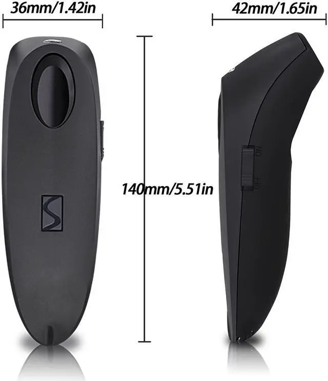 Alt view image 2 of 7 - Symcode MJR40 Bluetooth 2.4Ghz Wireless 2D Barcode Scanner Screen Mobile Payment 2D 1D QR Bar Code Reader