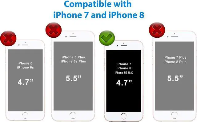 Alt view image 2 of 7 - CellEver Clear Case For Apple iPhone 7/ iPhone 8 / and iPhone SE 2020, Heavy Duty Clear Guard Shock-Absorbing Anti-Scratch Anti-Fingerprint Anti-Fog Transparent Cover - X-Clear