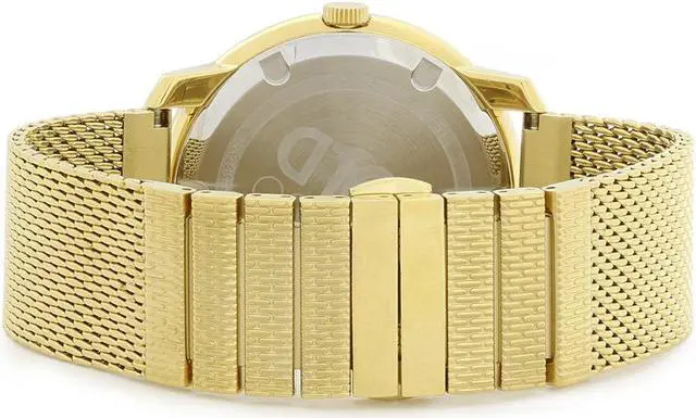 Alt view image 2 of 7 - Movado Bold Mens Gold Dial Mesh Bracelet Swiss Quartz Watch 3600460