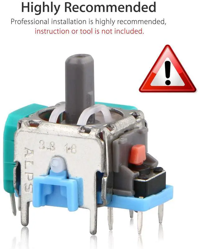 Alt view image 2 of 6 - 3D 6-Pack Replacement Analog Stick Joystick for PS4 Dualshock 4 Xbox One Controller Xbox Elite Wireless Controller