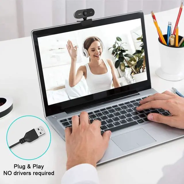 Alt view image 3 of 4 - 1080P HD Webcam Camera with Microphone, Best Widescreen Camera for PC Mac Laptop Desktop (Black)