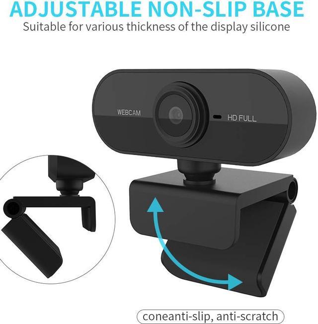 Alt view image 5 of 7 - PC Webcam 1080P Full HD Webcam USB Desktop & Laptop Webcam Live Streaming Webcam with Microphone Widescreen HD Video Webcam 90-Degree Extended View for Video Calling (HD Webcam) Black