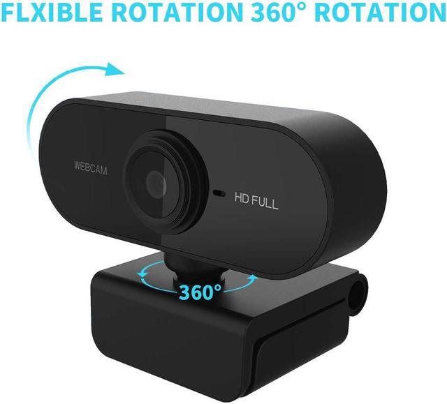 Alt view image 7 of 7 - PC Webcam 1080P Full HD Webcam USB Desktop & Laptop Webcam Live Streaming Webcam with Microphone Widescreen HD Video Webcam 90-Degree Extended View for Video Calling (HD Webcam) Black