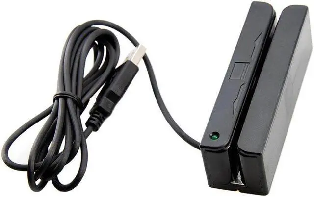 Alt view image 7 of 7 - Deftun USB 3-Track Magnetic Stripe Credit Card Reader Magstripe Scanner Swipe