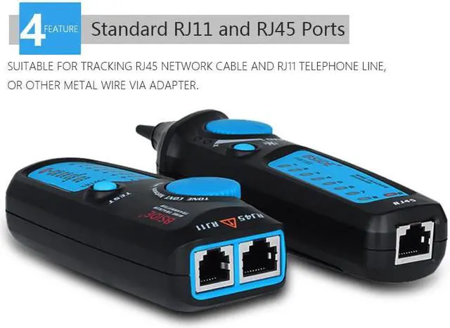 Alt view image 4 of 5 - BSIDE FWT81 Cable Tracker RJ45 RJ11 Telephone Wire Network LAN TV Electric Line Finder Tester With AVD06 Voltage Tester