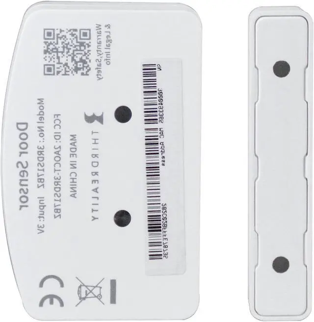 Alt view image 3 of 7 - THIRDREALITY Zigbee Door and Window Sensor for Home Security, ZigBee Hub Required, Works with SmartThings, Hubitat or Echo Devices with Build-in Zigbee Hub