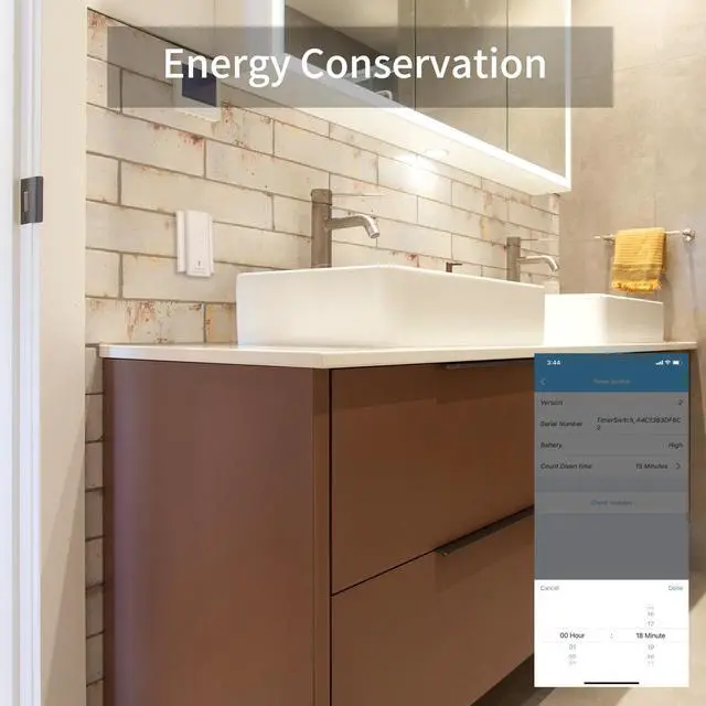 Alt view image 5 of 6 - THIRDREALITY Countdown Timer Switch for Bathroom Fans and Household Lights, Upgrade Your existing Toggle or Rocker Light Switch to Timer Switch Without Wiring, Programmable with The APP